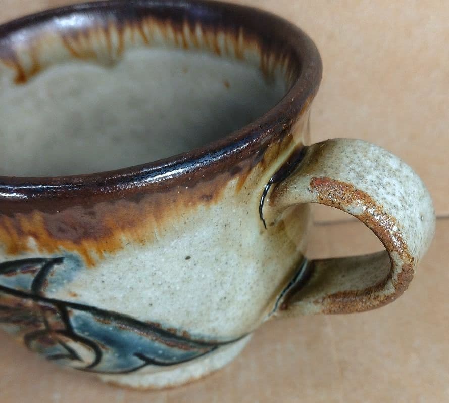 本物保証】金城次郎 コーヒーカップ 共箱 栞 人間国宝 壷屋焼 やちむん