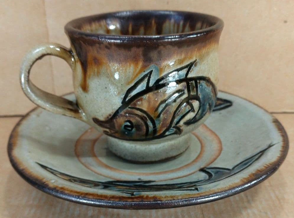 本物保証】金城次郎 コーヒーカップ 共箱 栞 人間国宝 壷屋焼 やちむん