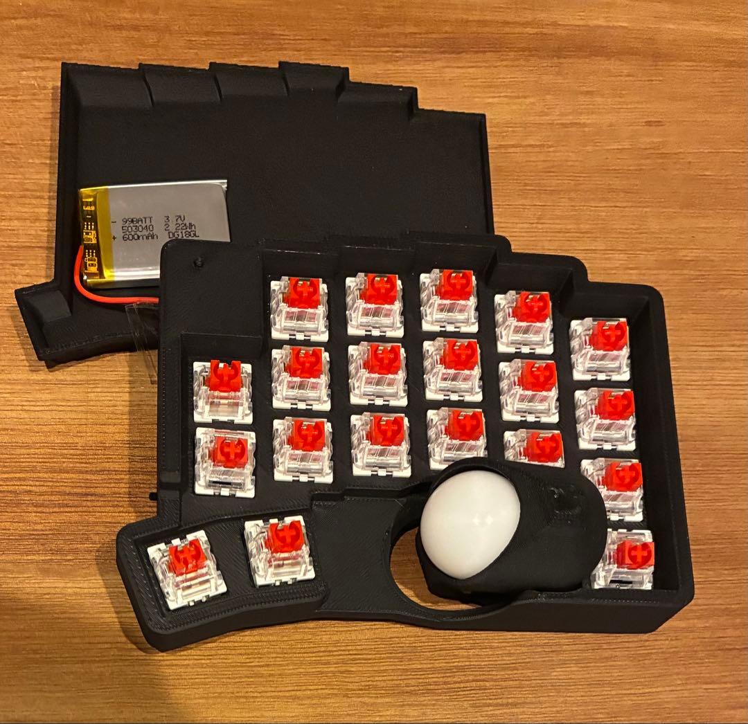 自作キーボード roBa ブラック 完成品 ちょいカスタム - メルカリ