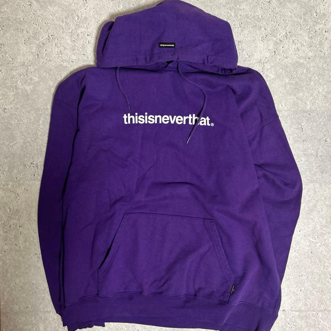 thisisneverthat パーカー ネバザ フーディ パープル XL 紫 - メルカリ