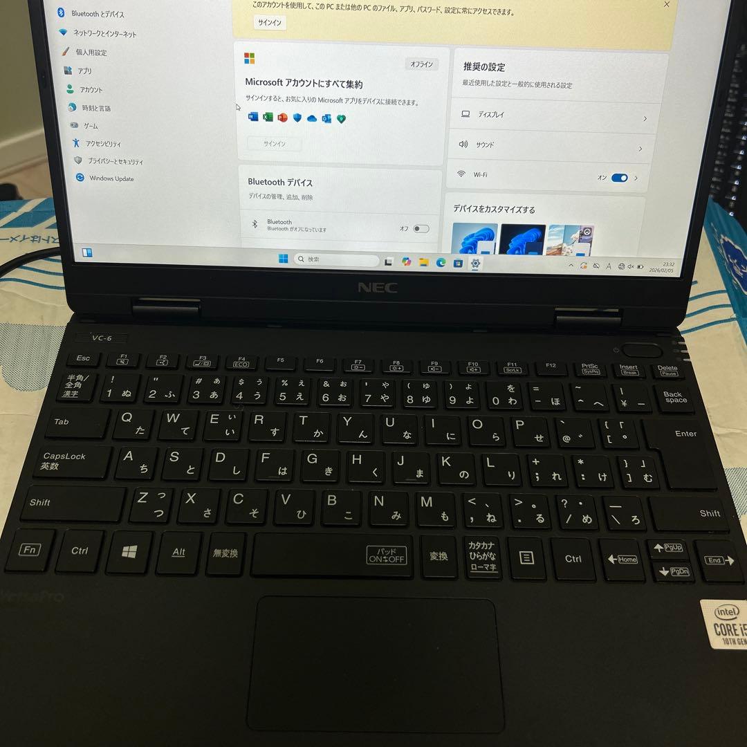 NEC VJ4 フルHD ノートPC