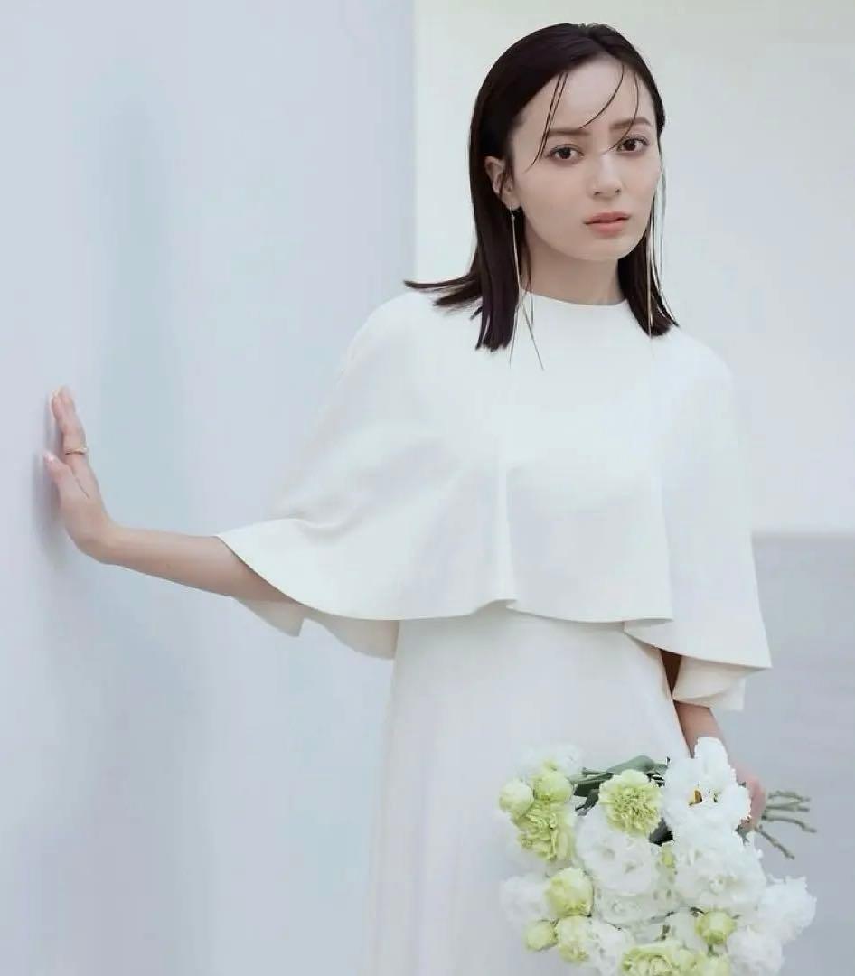 美品】anuans 2WAYケープナローワンピース ivory XS