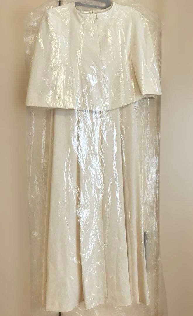 美品】anuans 2WAYケープナローワンピース ivory XS