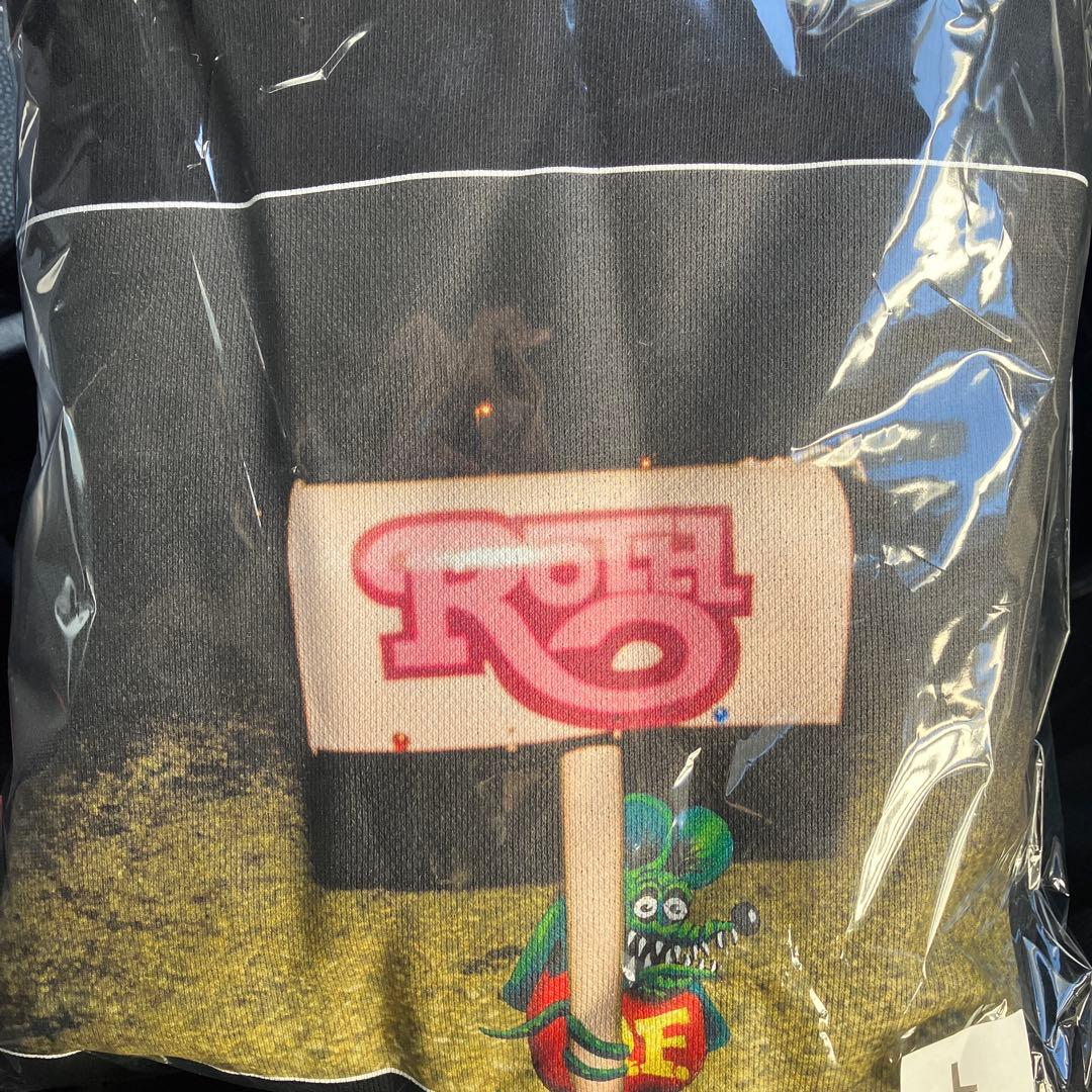 ホットロッドカスタムショー2025限定 ポークチョップ パーカー 黒 L