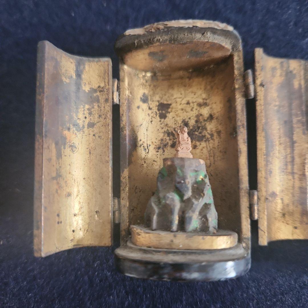 仏教美術‥逗子入り、仏像‥木彫仏、ガラスホヤ？の通販はau PAY