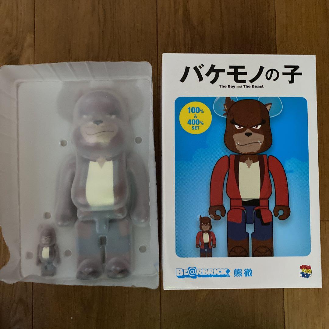ベアブリック  400%  100% バケモノの子　熊徹　メディコムトイ MEDICOM TOY（メディコム・トイ） BE@RBRICK バケモノの子 熊徹 100