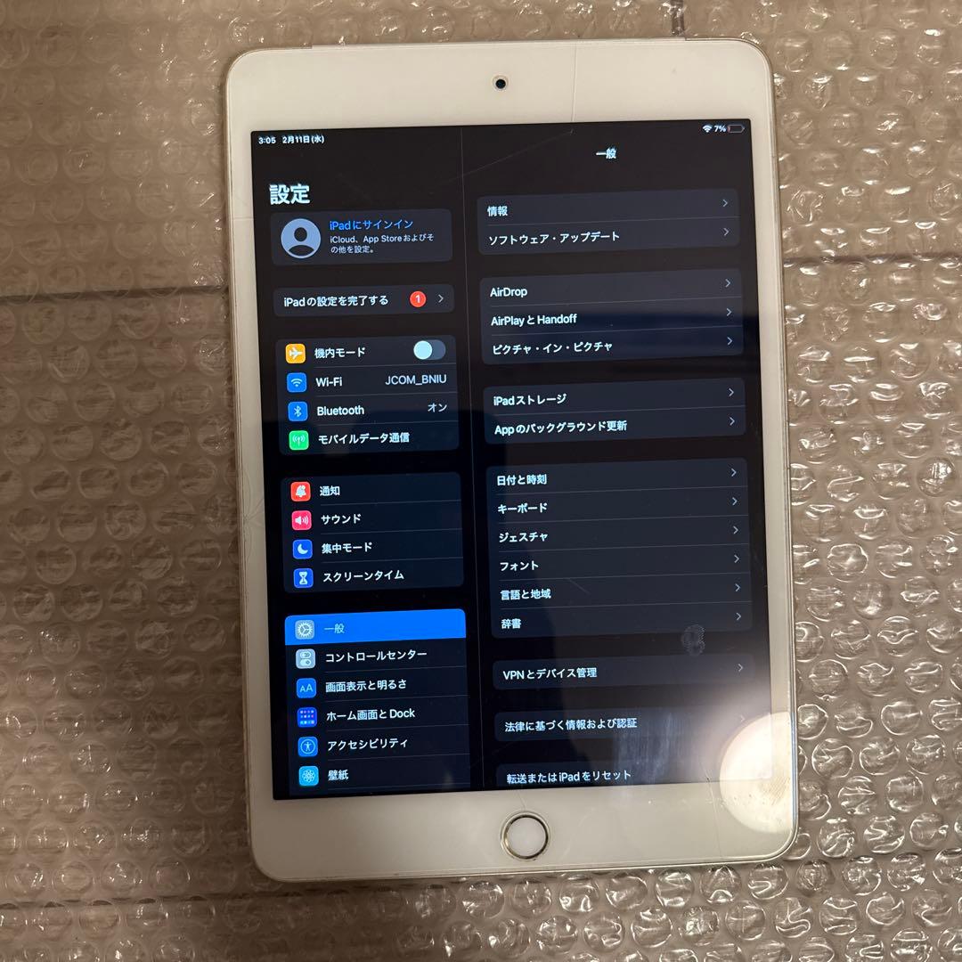 iPad本体 iPad mini4 128GB A1550