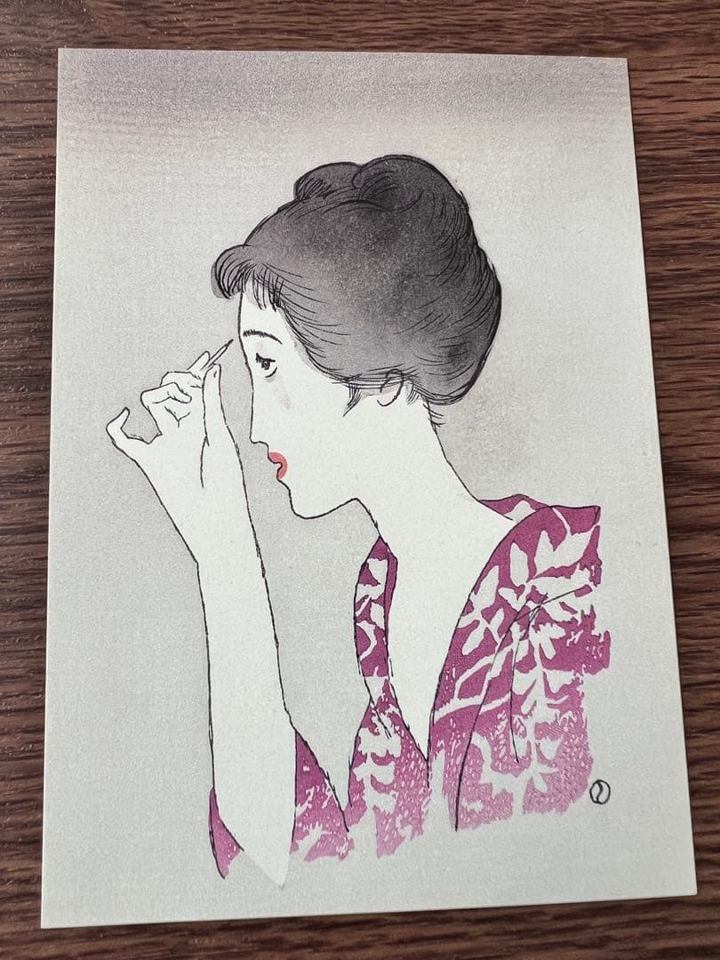 竹久夢二 眉をかく女 港屋版 - メルカリ