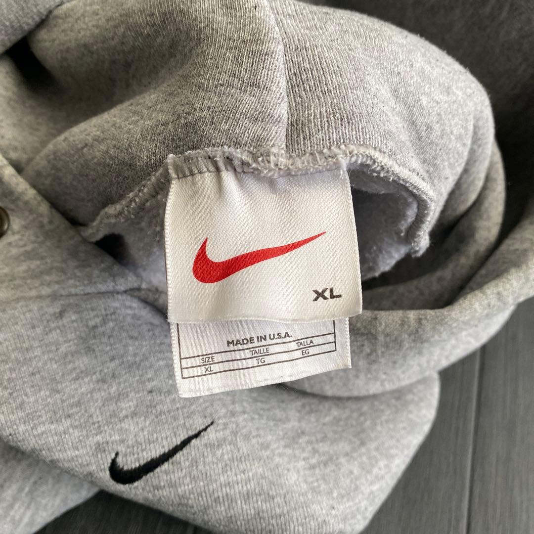 90s NIKE センター スウォッシュ パーカー USA製 グレー XL - メルカリ