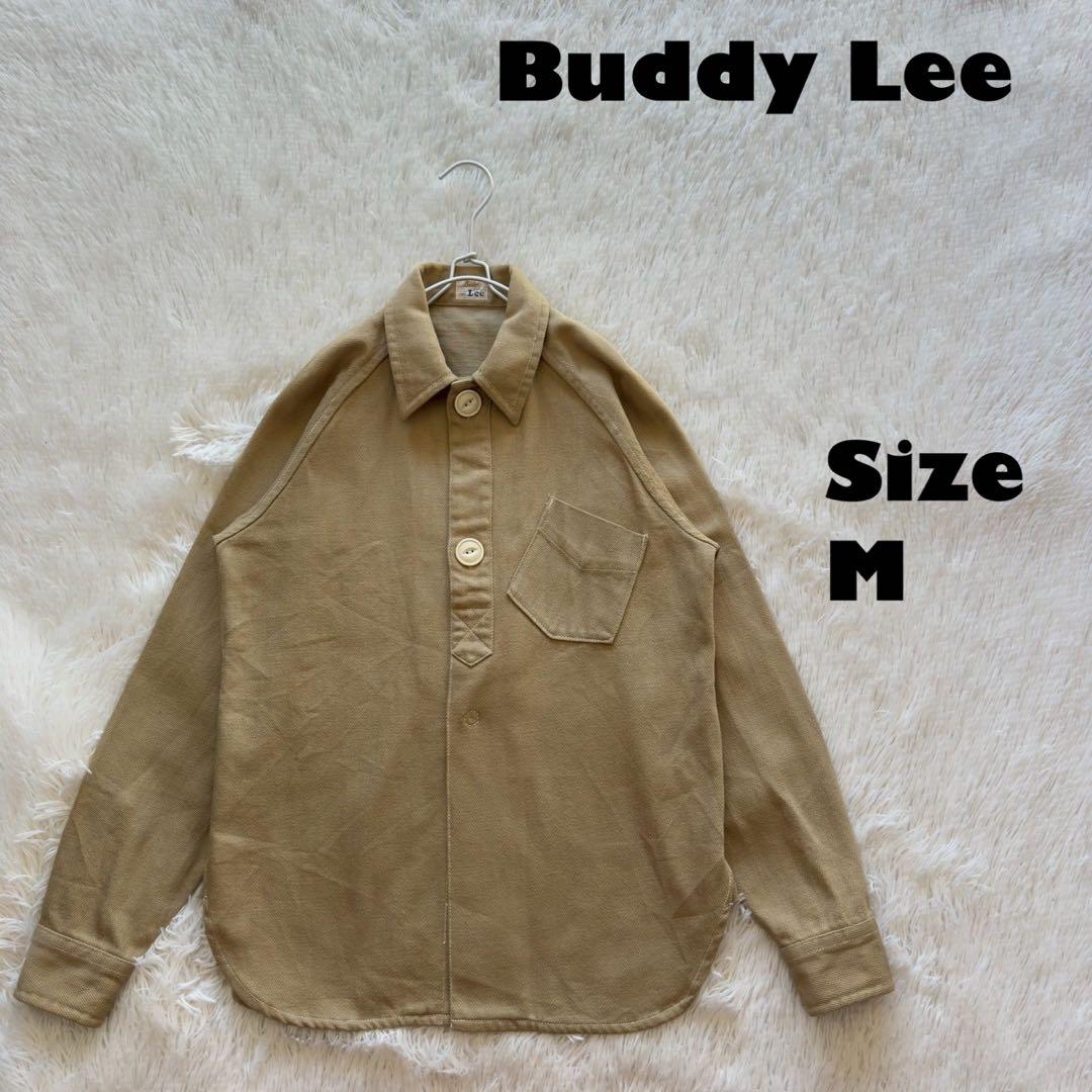 レア✨Buddy Lee デニムジャケット　シャツ　デカボタン　ベージュ　M レア✨Buddy Lee デニムジャケット シャツ デカボタン ベージュ M
