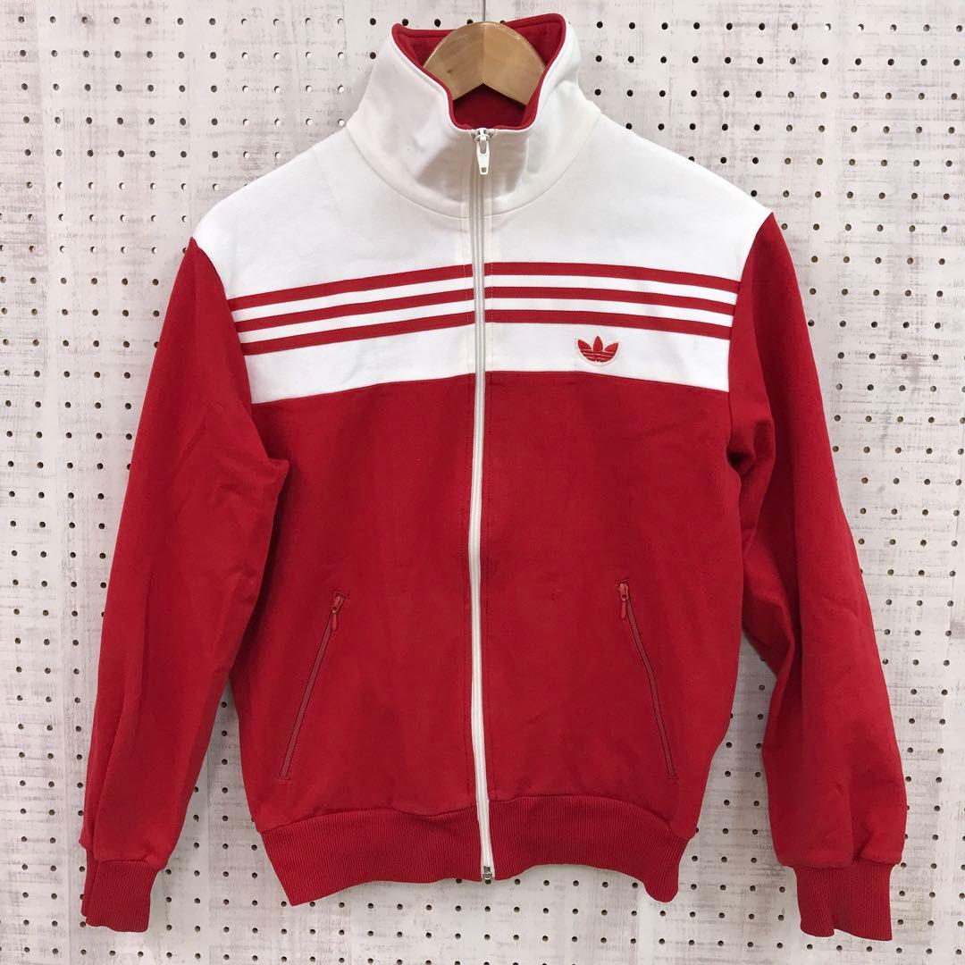 70s 西ドイツ製 adidas DESCENTE製 ジャージトラックジャケット アディダス adidas トラックジャケット 西ドイツ デサント製 DESCENTE