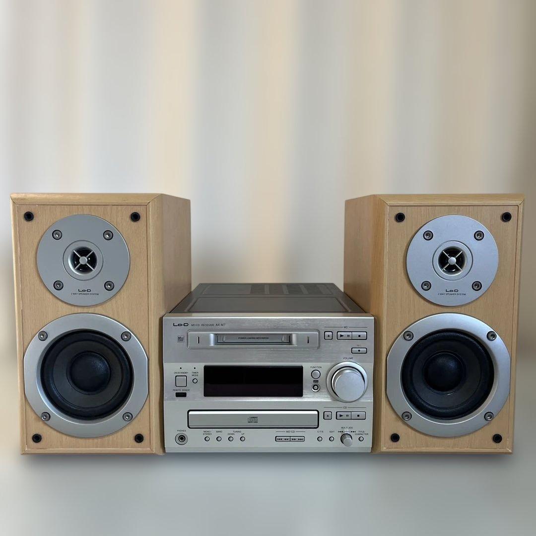 HITACHI ミニコンポ AX-M7 CDMDデッキ スピーカー