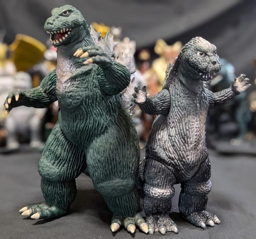 昭和ゴジラ東宝チャンピオンまつり（バンダイ）ソフビコンプリート19体