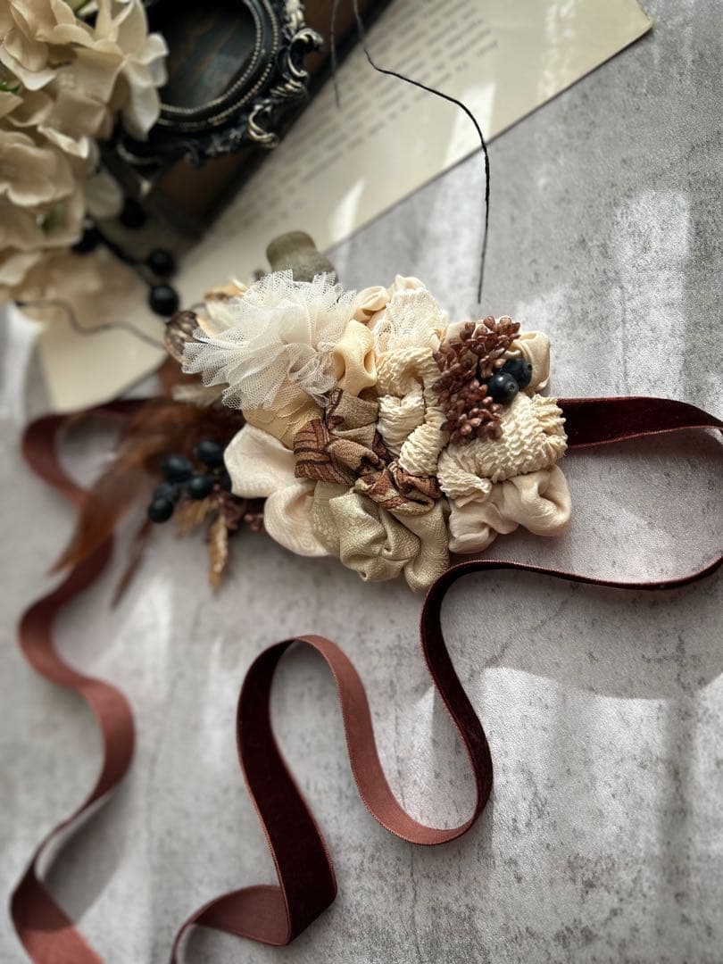 ときめく女の子エプロン&服ロゼット様order 髪飾り♡男の子用ヘッドドレス