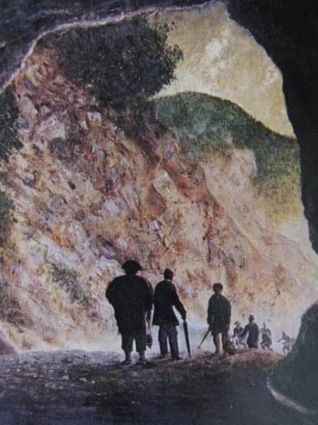 高橋由一、栗子山隧道図、希少な額装用画集画、状態良好 - メルカリ