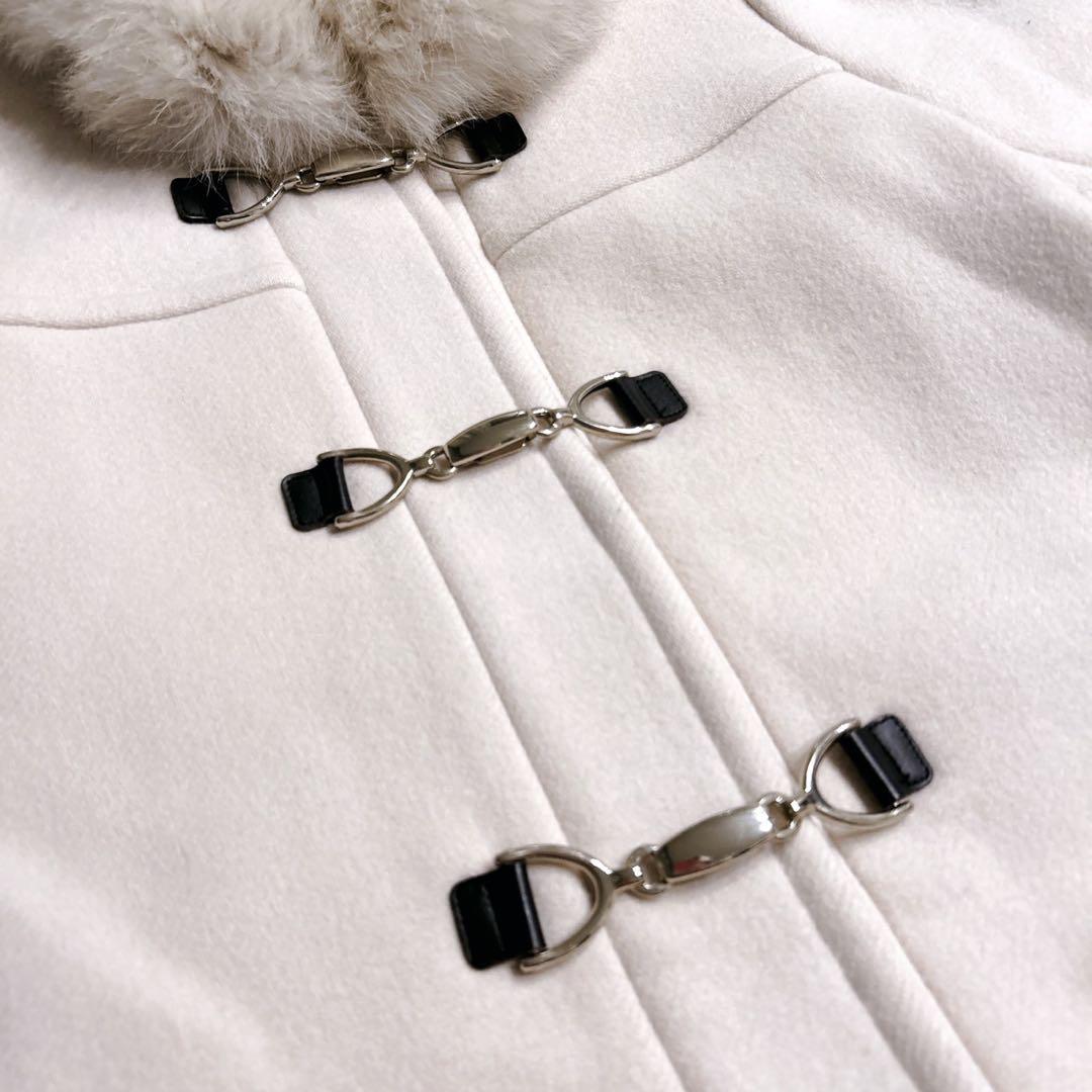 美品】JUSGLITTY 2WAYダッフルコート フォックスファー - メルカリ