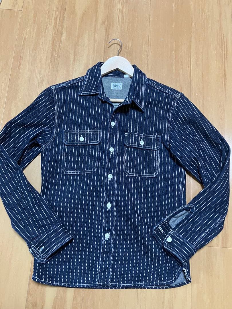 ロ*ク様 【美品】FLATHEAD ウォバッシュ デニムシャツ サイズ38 70 The Flat Head（フラッドヘッド） フラットヘッド シャツ 7014W
