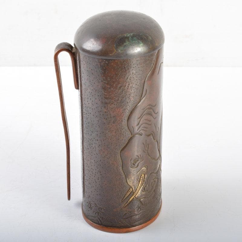 中国 古銅 刻象文 酒燗器 ちろり 酒瓶 M R4707 - メルカリ