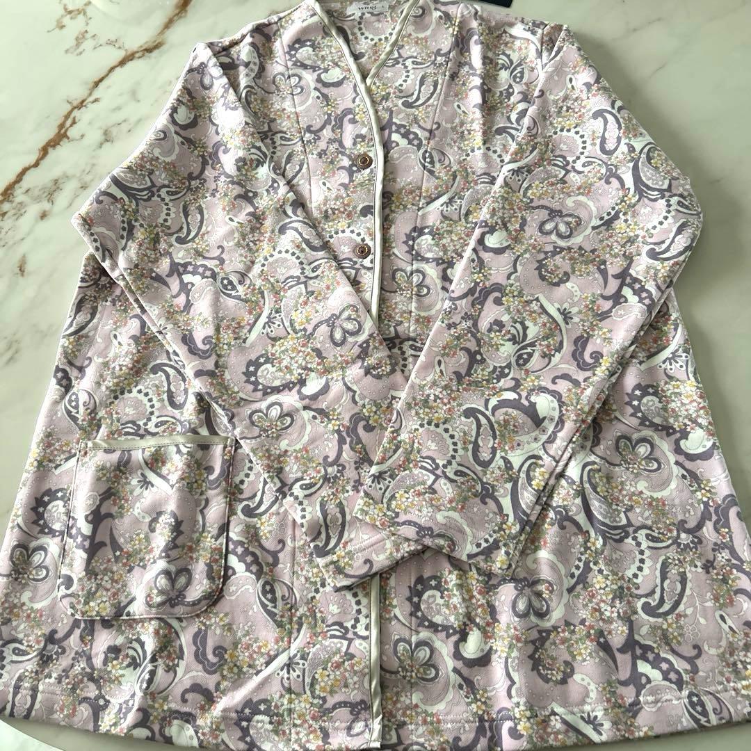 Wing パジャマ ライトパープル ペイズリー柄 L