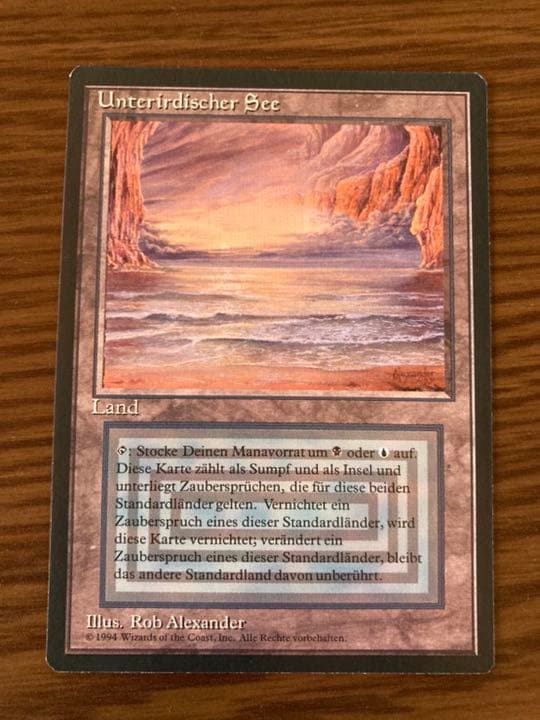 『MTG』デュアルランド ドイツ語　underground sea   28 Underground Sea Revised | Magic | CardTrader