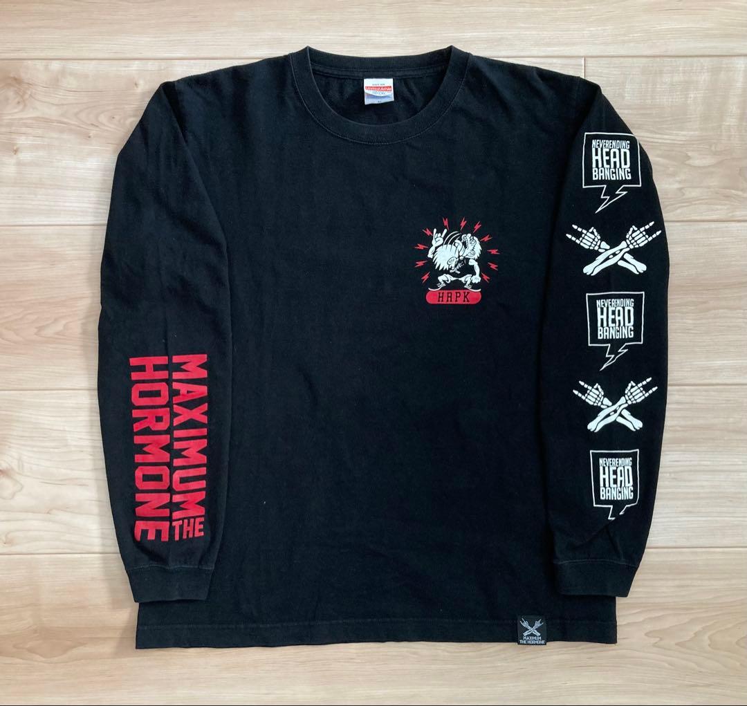 マキシマムザホルモン 公式グッズ ヘドバンボーイ ロングTシャツ M