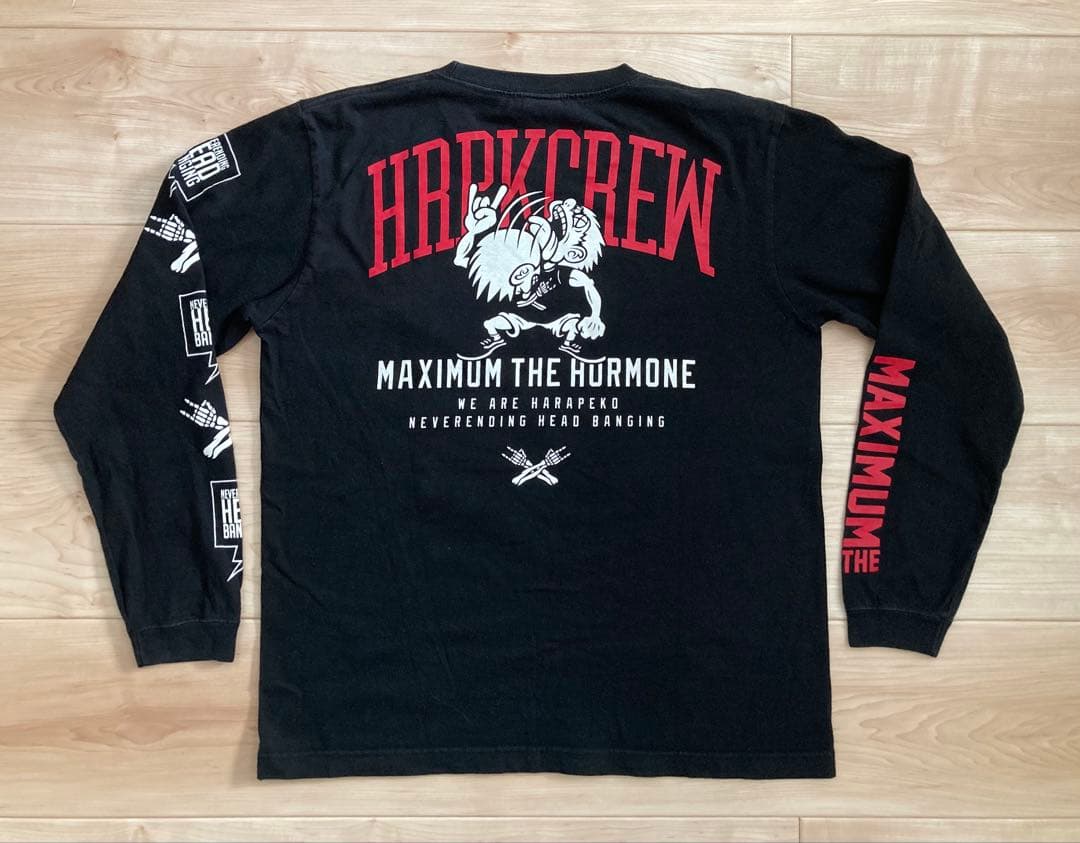 マキシマムザホルモン 公式グッズ ヘドバンボーイ ロングTシャツ M