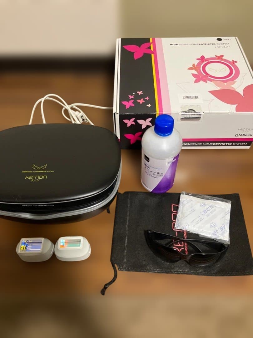 ケノン 脱毛器 ブラック ver8.7J カートリッジ2種+おまけ有 最新版25年製/未使用】脱毛器 ケノン Ke-non 8.7 マットブラック