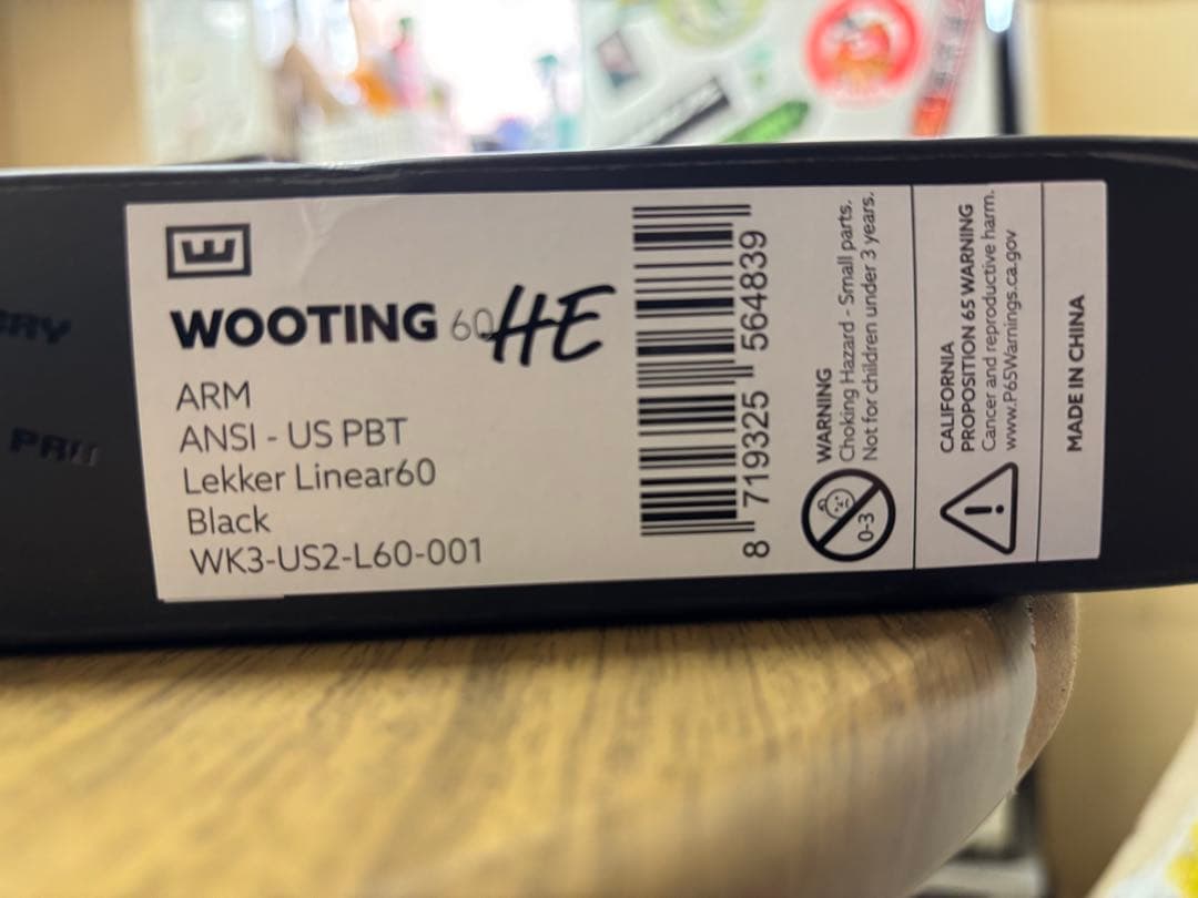 Wooting 60HE キーボード 本体 +リストレスト付属+ルブセット付属