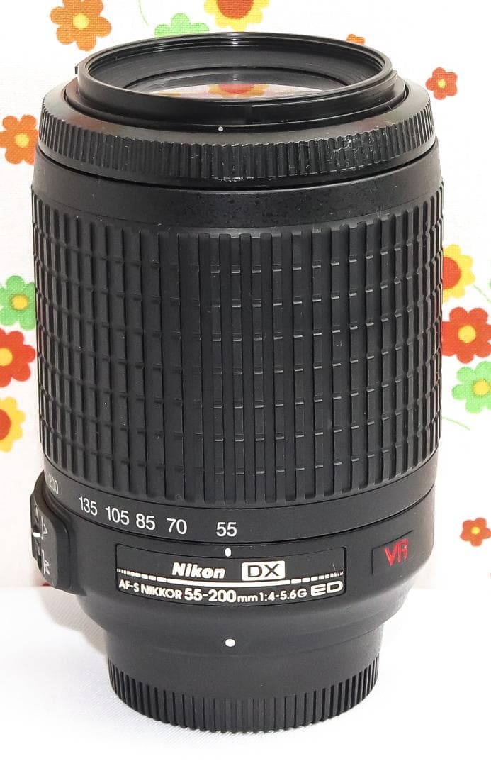 ニコン Nikon AF-S 55-200m☆望遠レンズ☆手ぶれ補正付