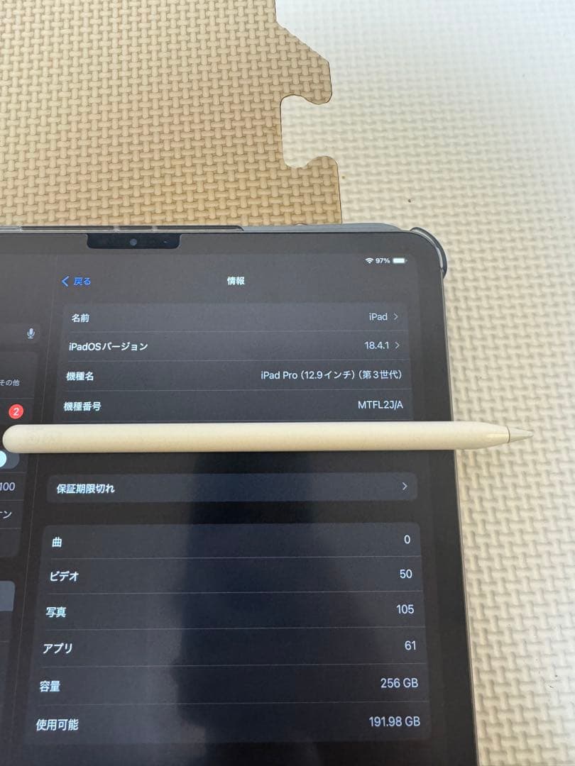 iPad Pro 3世代 256GB 12.9インチ