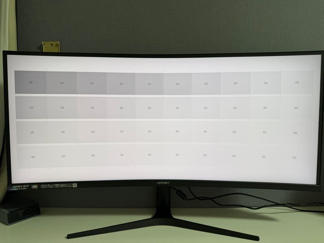 JAPANNEXT 37.5インチ IPS BLACK 湾曲ウルトラワイド