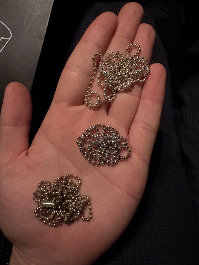 ボールチェーン 3本セット 楽天市場】ボール チェーン 2.3mm コネクター付 約20cm 10本 全3色