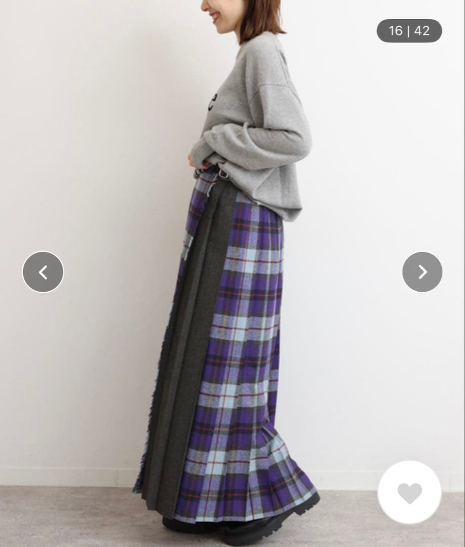 専用 relume別注 O´NEIL OF DUBLIN チェック紫 GB10