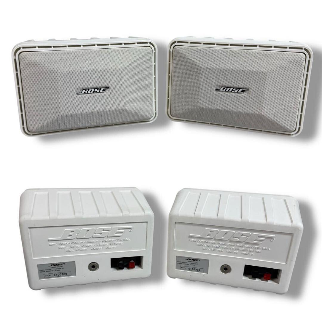 【美品】BOSE 101MMW スピーカー PS-15 連番 ホワイト 3