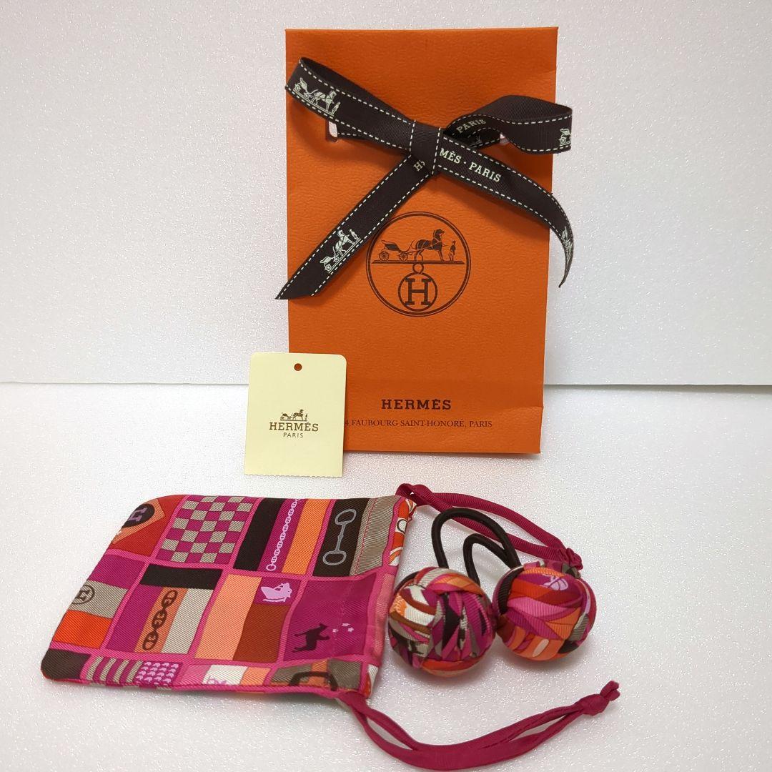 エルメス　シュシュ　ポンポン　アクセサリー HERMES（エルメス） シュシュ クラウディア CHOUCHOU CLAUDIA 241028G