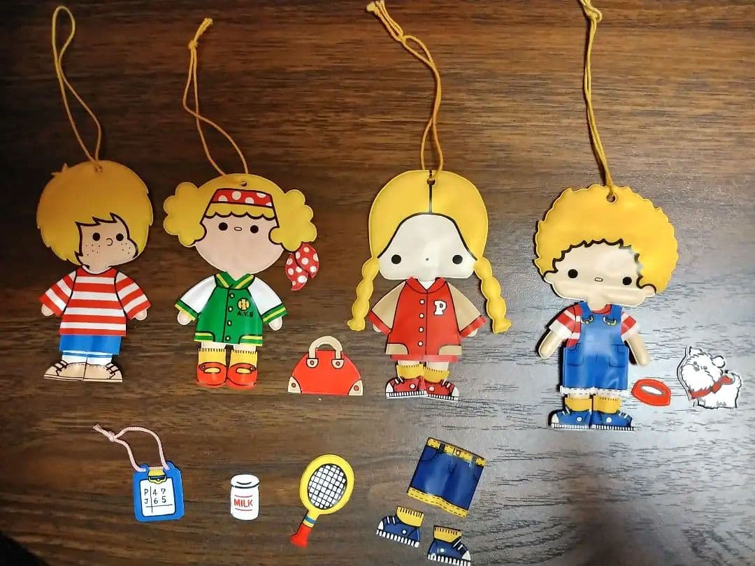 昭和レトロ サンリオ パティ＆ジミー 着せ替え マスコット　希少品　激レア 昭和レトロ サンリオ パティ＆ジミー 着せ替え マスコット 当時物 激