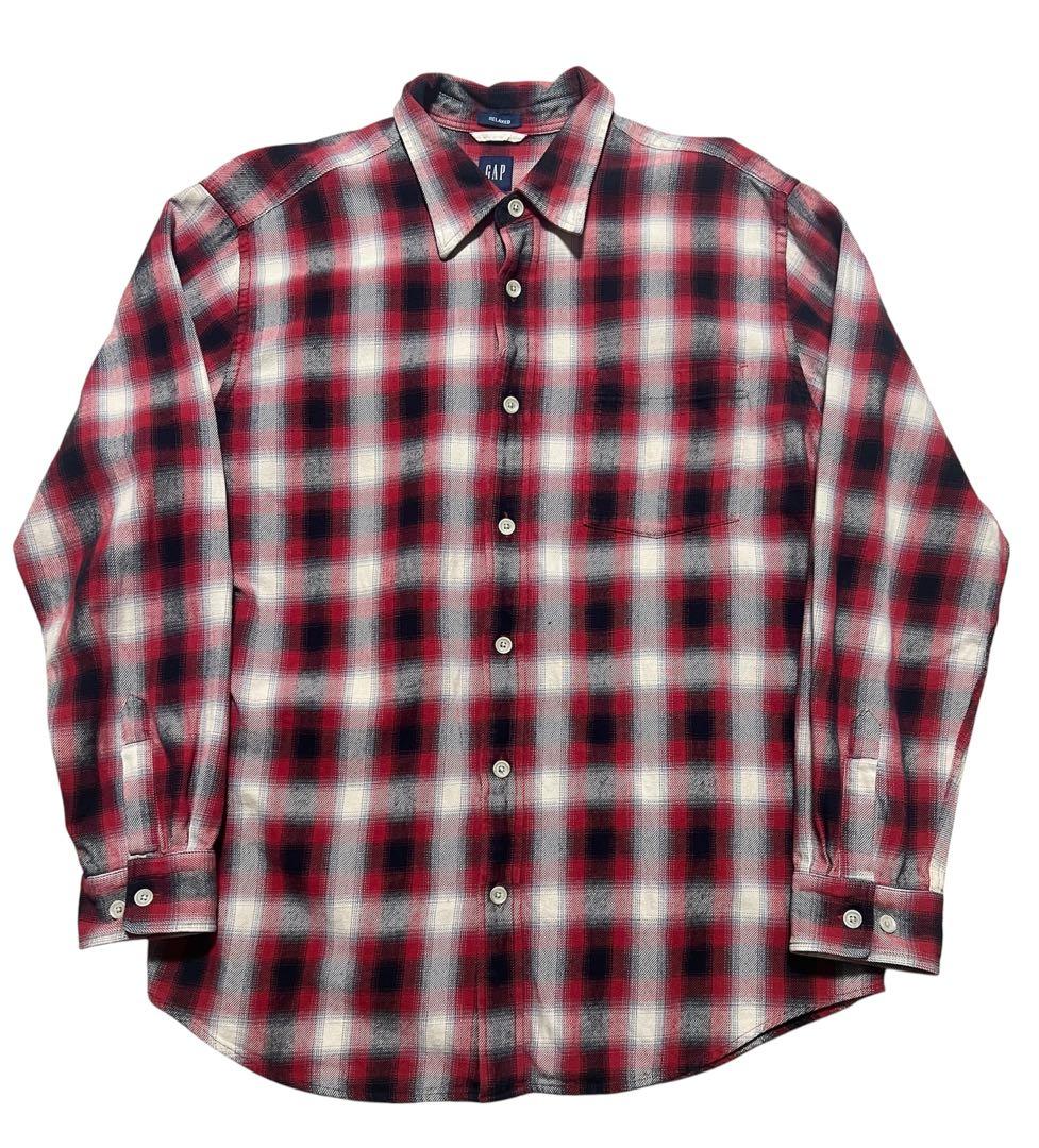 00s OLD GAP オールドギャップ　長袖シャツ　オンブレ　シャドー　好配色 楽天市場】00s □ OLD GAP チェック 長袖 ボタンダウン シャツ メンズ