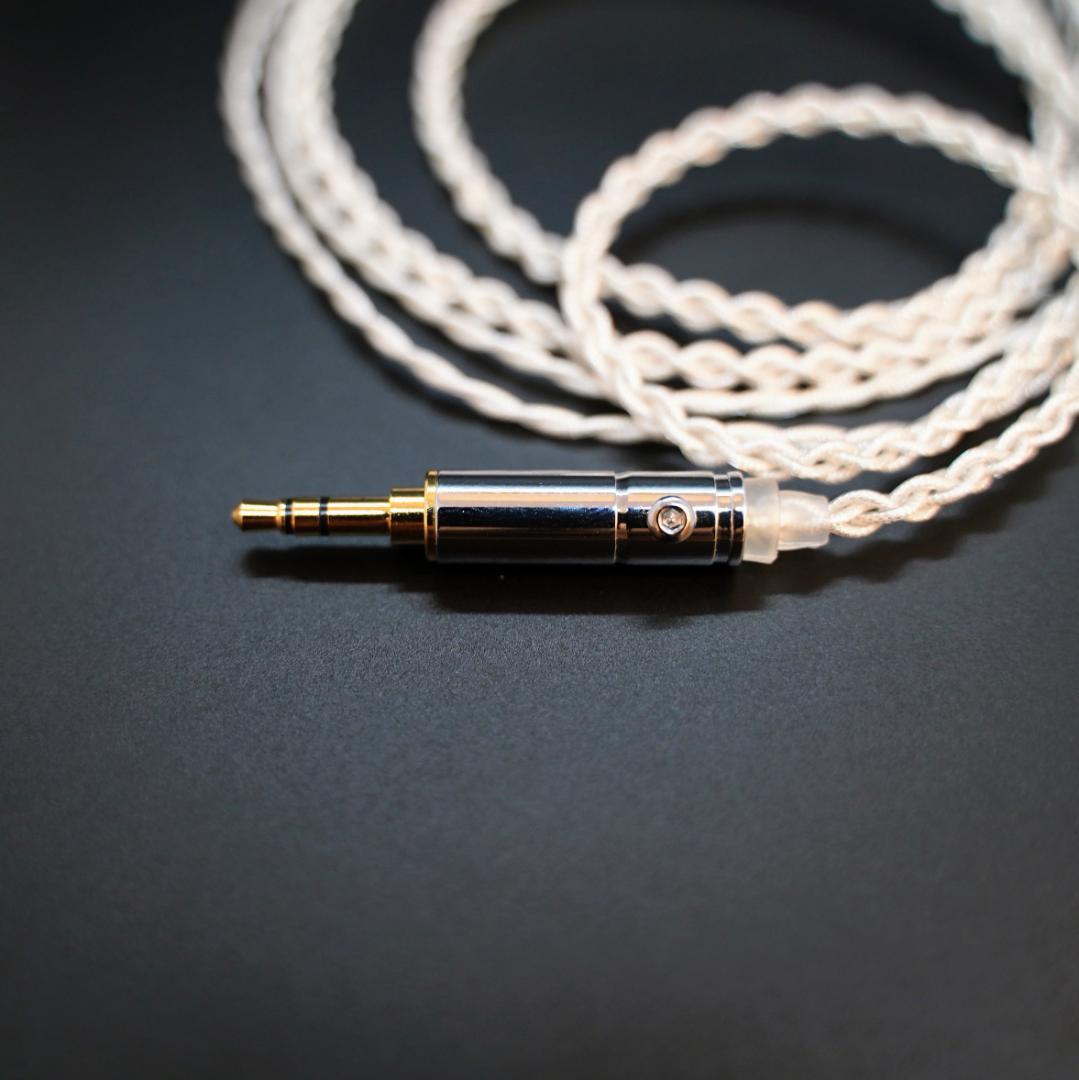 【1点のみ】7N粒子単結晶銅銀メッキ リッツ構造 CIEM 2Pin 3.5mm