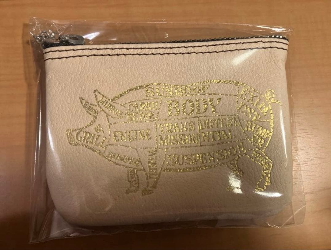 PORKCHOP × 福禄寿 BIKER WALLET ポークチョップ PORKCHOP GARAGE SUPPLY - NEW BIKER WALLET (BROWN×GOLD) / 福禄寿