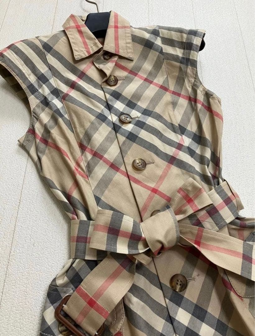 Burberry バーバリーロンドン ワンピース S クリーニング済み