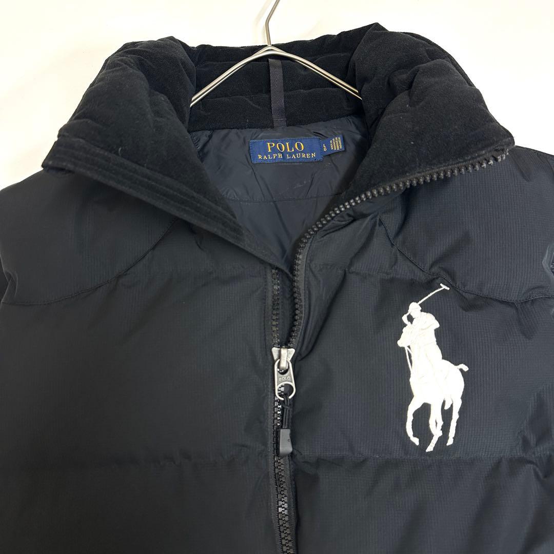 ポロラルフローレン ダウンベスト✨ ポロ刺繍 ビックポニー ダウン