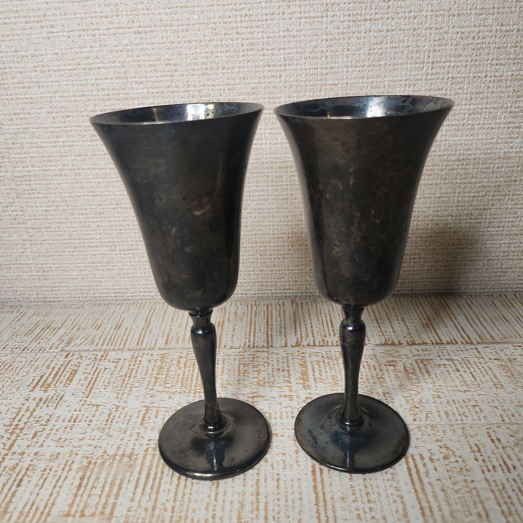  Blue Silver plate on copper 杯 2個 Blue Silver plate on copper 杯 2個 Blue Silver plate on copper 杯