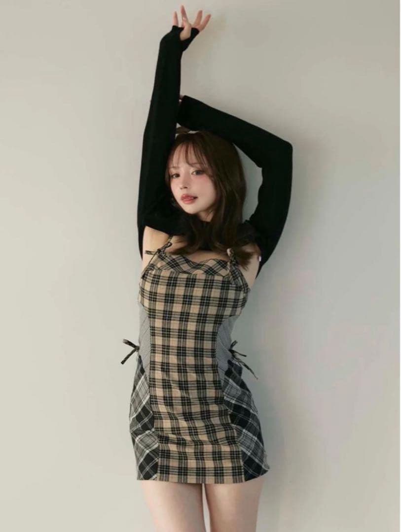 andmary Khy check set アンドマリー ベージュ - メルカリ