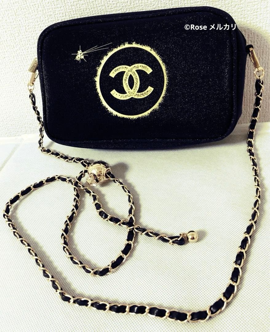 新品 CHANEL シャネル ノベルティ ポーチ 非売品 ホリデー ブラック