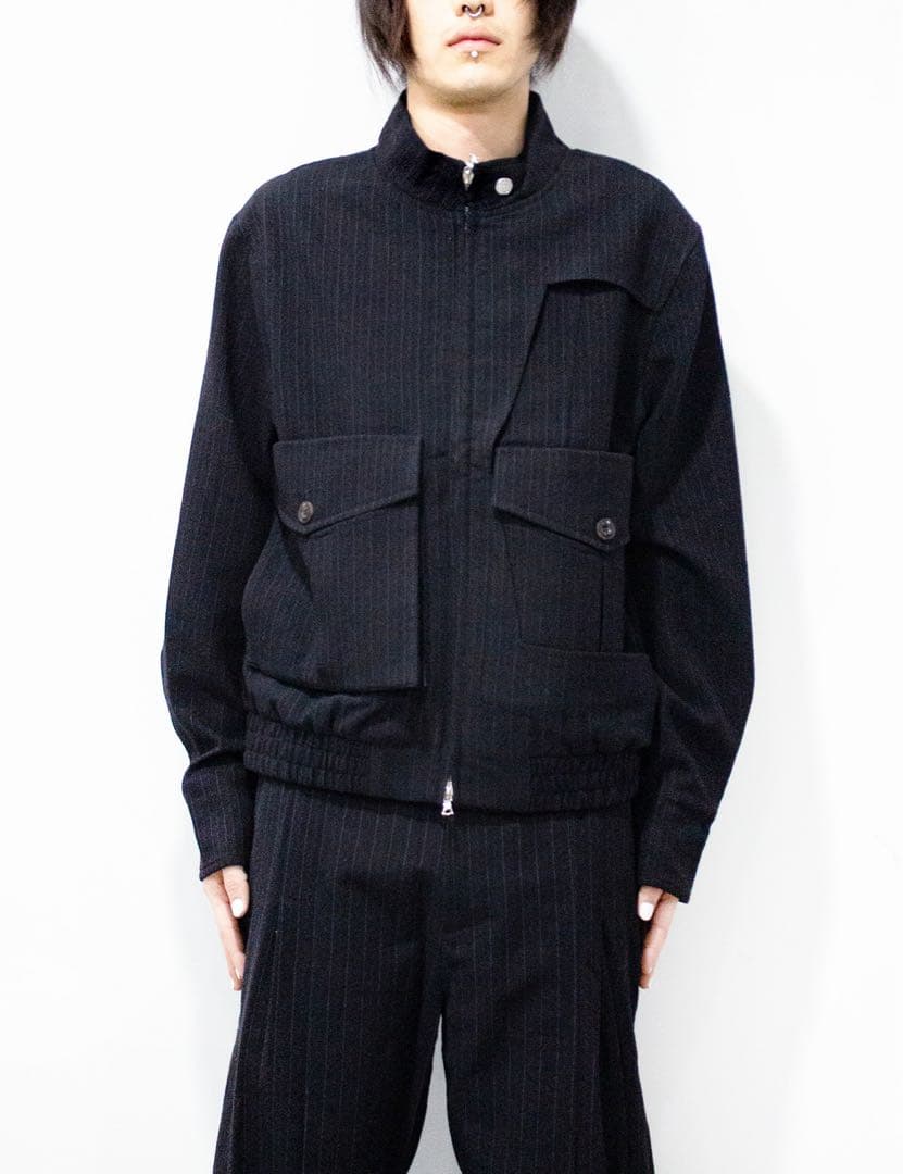 NULLUS DECONSTRUCTED STAND COLLAR JACKET - メルカリ