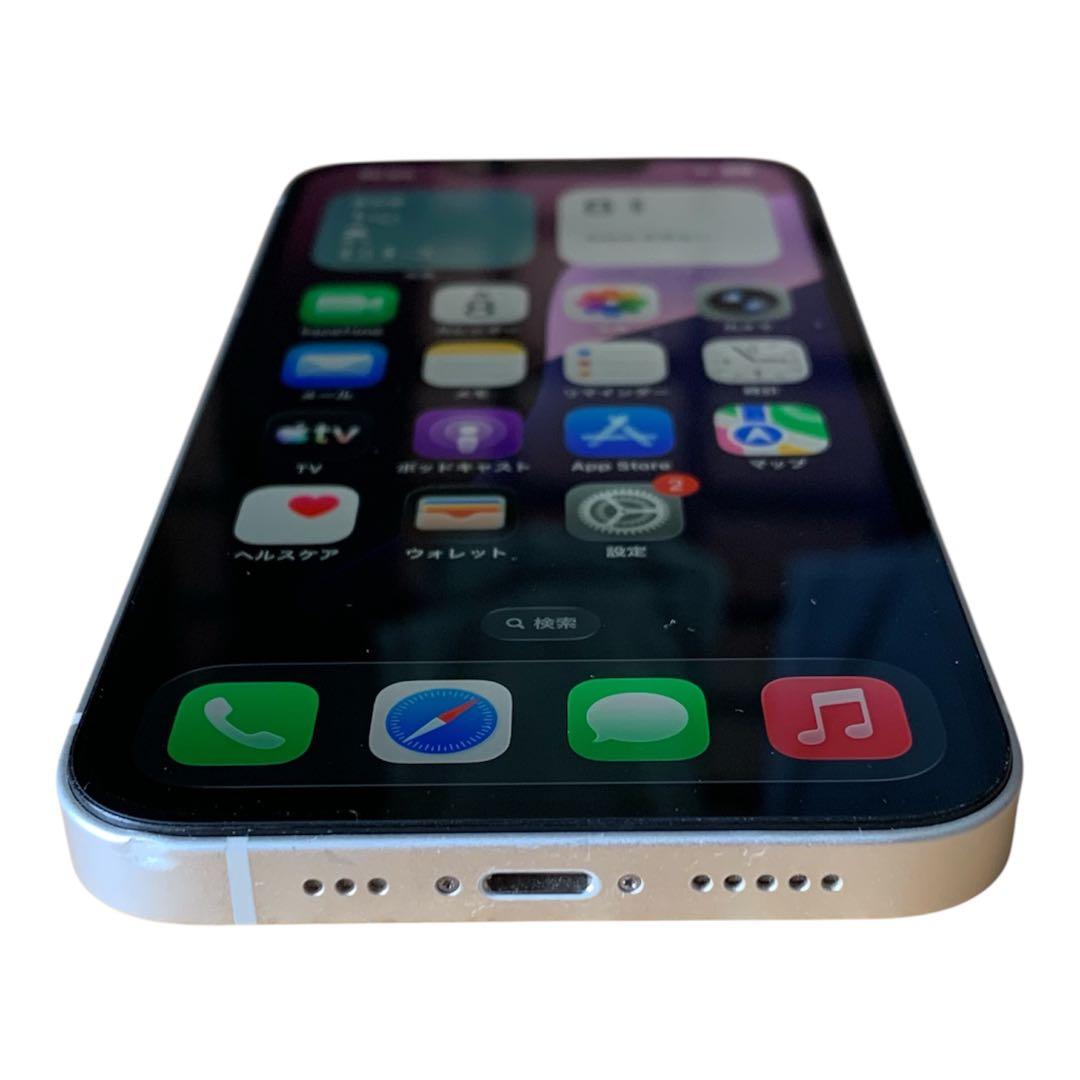 iPhone 14 ホワイト 128G SIMフリ 美品 BT100% 送料無料