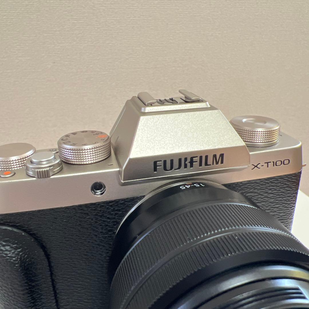 FUJIFILM X-T100 レンズキット [シャンパンゴールド]