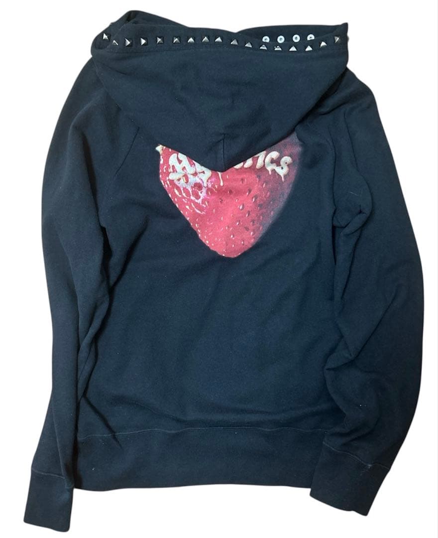 hysteric glamour スカルベリー スタッズ パーカー オリジナル