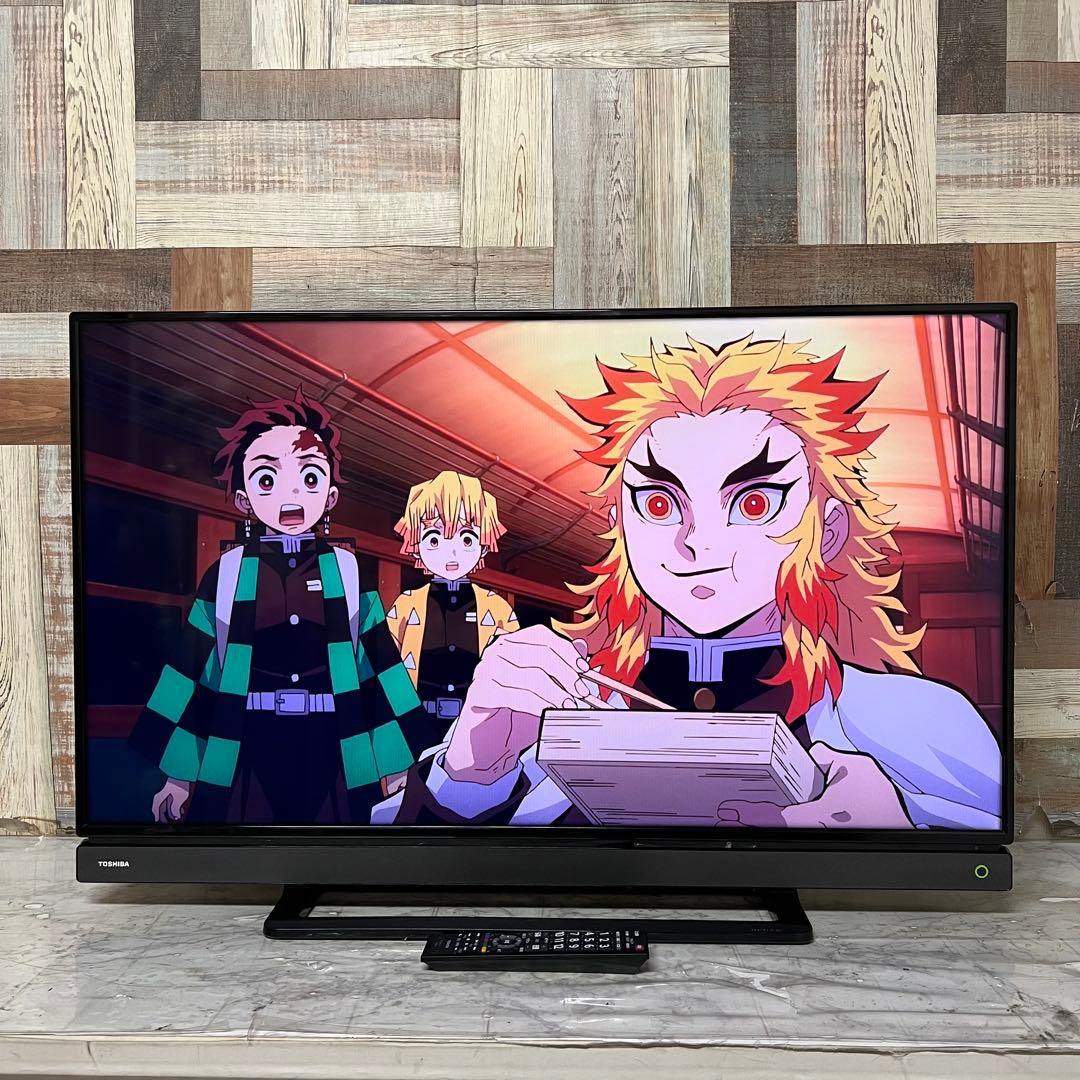 即日受渡❣️全国送料込東芝 40V型 液晶テレビREGZAゲームモード外付HDD
