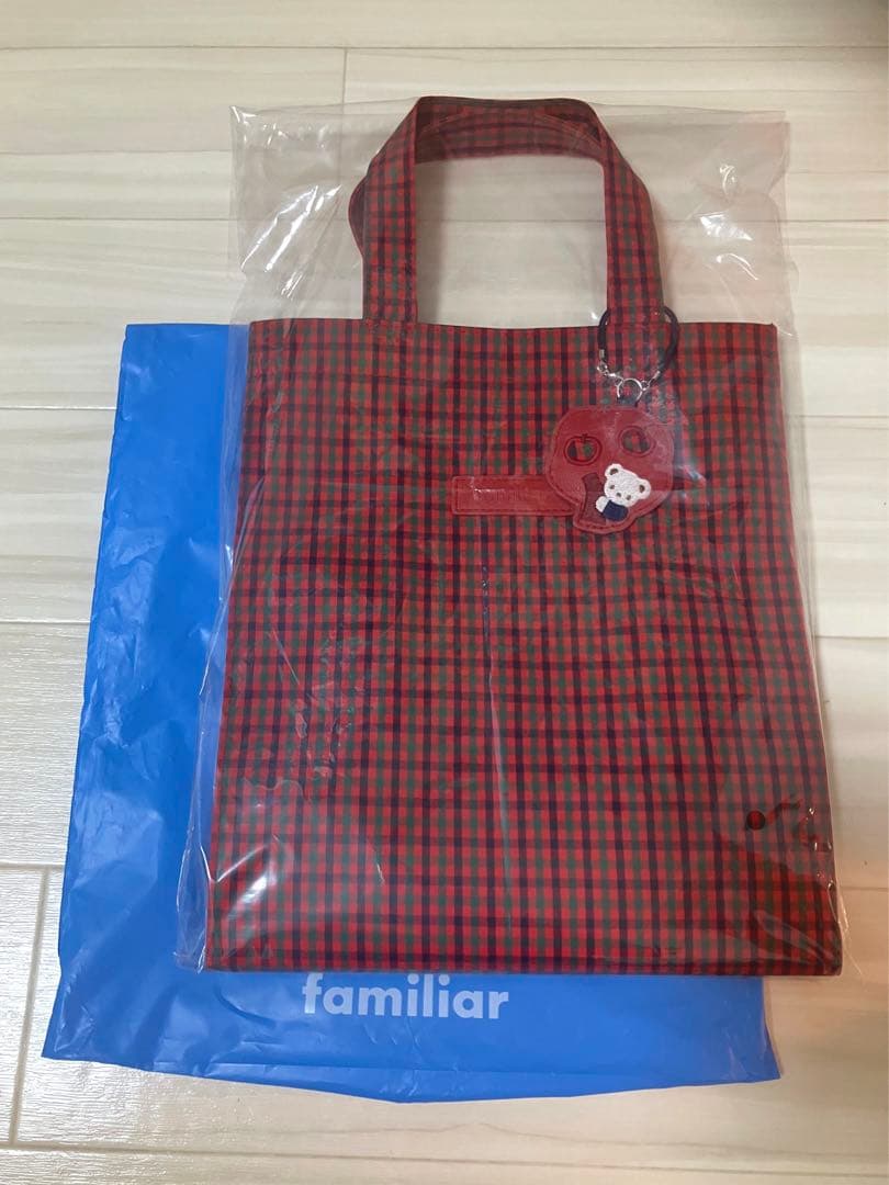 タグ付き新品】ファミリア トートバッグ 赤系ファミリアチェック XF